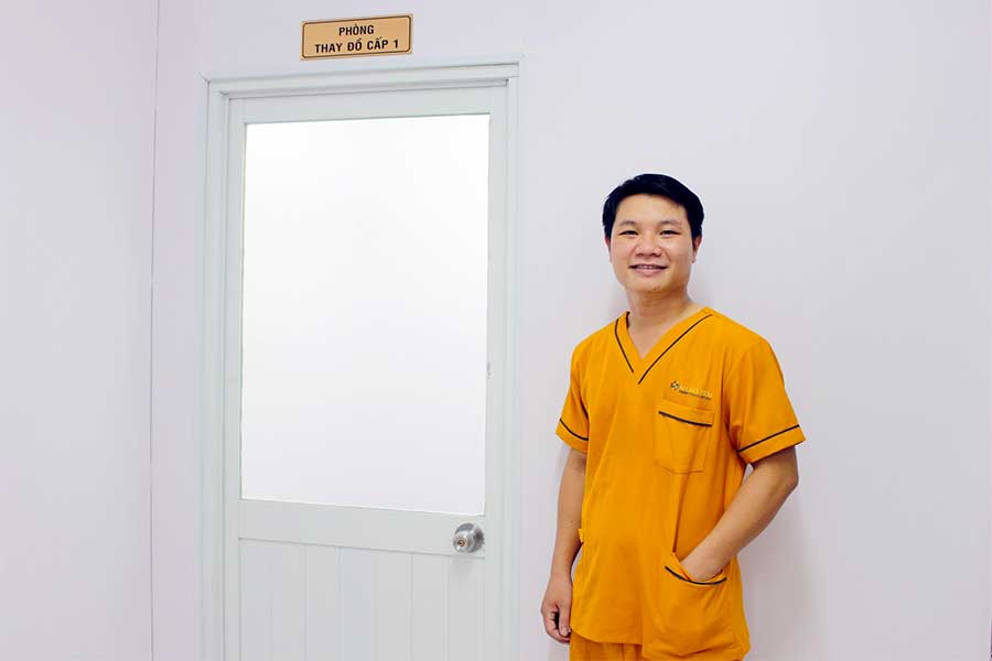 Medistem - Nhà máy Image - Phòng thay đồ cấp 1